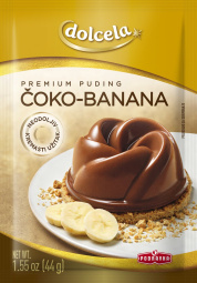 premium puding čoko-banana