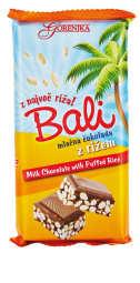 mlečna čokolada z rižem bali