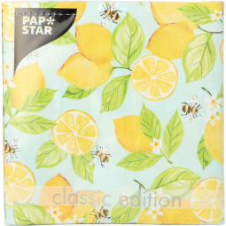 serviete lemon grove, 3-slojne, 1/4 zložene, papstar, 33 x 33 cm, 20/1