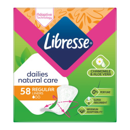 damski vložki natural normal, libresse, 58/1