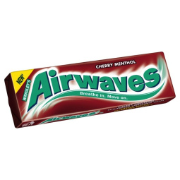 žvečilni gumi, cherry menthol, airwaves, 14 g