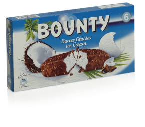 sladoled, bounty, 6 x 39,1 g