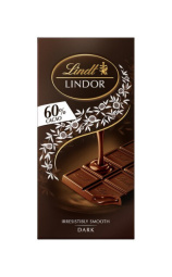 temna čokolada lindor, s topljivo sredico, lindt, 100 g