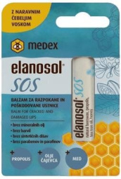 balzam za ustnice, elanosol sos, medex, 5,1 g