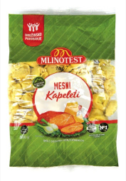 sveže testenine mesni kapeleti, mlinotest, 500g