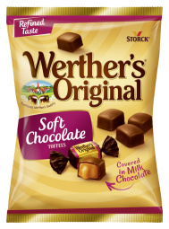 mehki karamelni bonboni obliti z mlečno čokolado werther´s original, storck, 120g