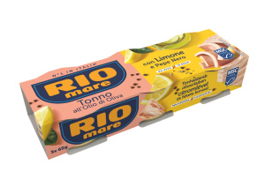 tuna v oljčnem olju z limono in poprom, rio mare, 3 x 80 g