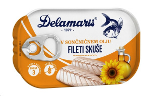 fileti skuše v sončničnem olju