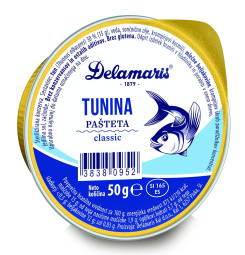 tunina pašteta classic, delamaris, 50 g