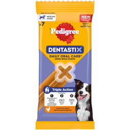 prigrizek za pse denata stix medium/large, pedigree, 180 g