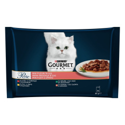 mokra hrana za mačke zrezki v omaki gourmet perle, purina, 4x85g
