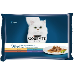 mokra hrana za mačke zrezki v omaki gourmet perle mini, purina, 4x85g