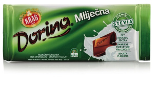 mlečna čokolada dorina s stevijo