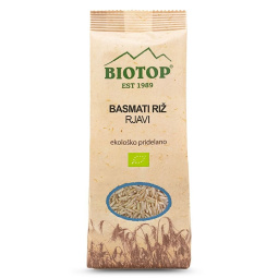 bio basmati rjavi dolgozrnati riž, biotop, 500 g