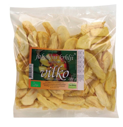 olupljeni jabolčni krhlji, vilko, 200 g