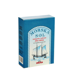 jodirana fino mleta morska sol, droga, 500 g