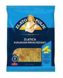 široki rezanci s koruzo, zlatica, št. 45, zlato polje, 400 g