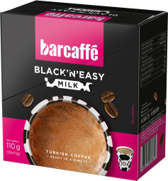 mleta kava black'n'easy z mlekom, barcaffe, 110 g