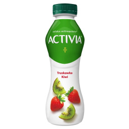 jogurtov napitek, jagoda in kivi, 0,9 % m.m., activia, 280 g