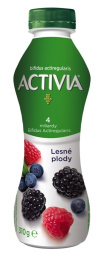 jogurtov napitek, gozdni sadeži, 0,9 % m.m., activia, 280 g