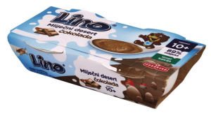 mlečni desert s čokolado, lino, 2 x 100 g