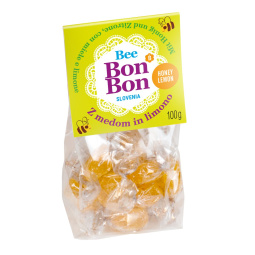 mehki limonini bonboni z medom, božnar, 100 g