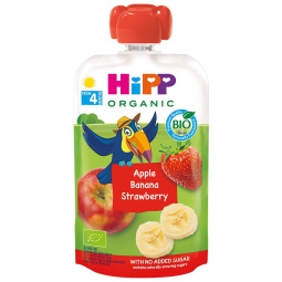 sadna blazinica z jabolkom, banano in jagodo, hipp, 100 g