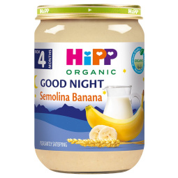 bio kašica banana in riž za lahko noč