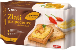 polnozrnati prepečenec, žito, 330 g