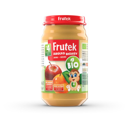 bio kašica jabolko in breskev, frutek, 190g
