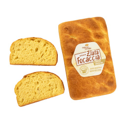 kruh zlata focaccia s sončničnim oljem, pekarna grosuplje, zamrznjeno, 430 g