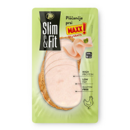 narezek piščančje prsi slim&fit, perutnina ptuj, pakirano, 100 g +