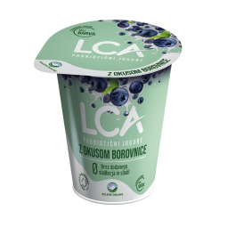 jogurt borovnica brez dodanega sladkorja in sladil 3,3% m.m. lca, zelene doline, 150g