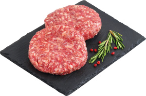 mini hamburger iz govejega mesa, mercator mesnica, pakirano cca 0,5 kg, cena za kg