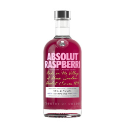vodka, malina, absolut, 38 % alkohola, 0,7 l