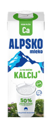 trajno pol posneto alpsko mleko s kalcijem, 1,5 % m.m., ljubljanske mlekarne, 1 l