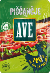 narezek piščančje prsi v ovitku, ave, pakirano