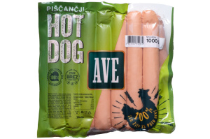 piščančji hot dog brez ovoja ave