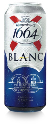 pšenično pivo blanc, kronenbourg 1664, 0,5l