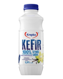 kefir krepki suhec z vanilijo, 1,5 % m.m., krepko, 500 ml