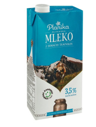 trajno mleko, 3,5 % m.m., planika, 1 l