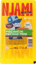narezek piščančje pečene prsi, z manj soli, njami, pakirano