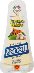 sir parmezan, ovčji, pecorino romano, zanetti, zop, pakirano, 200 g