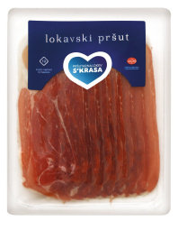 narezek lokavski pršut, lokev, pakirano, 100 g