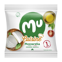 mozzarella grande napoli, mu cuisine, pakirano, 125 g