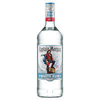 beli rum captain morgan white rum, 1 l