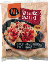krompirjevi svaljki, minute, 500 g