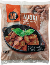 rebrasti pirini njoki, minute, 500 g