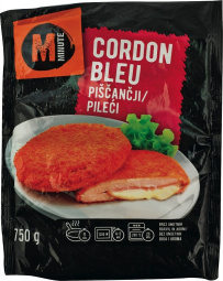 zrezek cordon blue, minute, zamrznjeno, 750 g