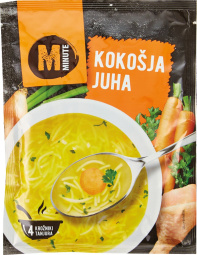 bistra kokošja juha, minute, 65 g